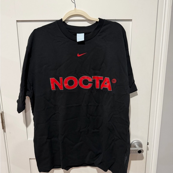 Nike Black T-Shirt with Red Logo